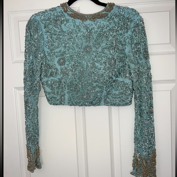 SHERRI HILL 53059 beaded two piece set. Worn once! - Picture 1 of 3